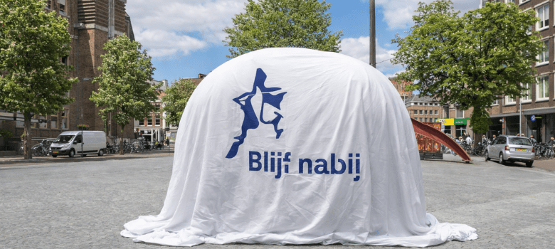 Kunstwerk Blijf Nabij op de Neude – ben jij erbij?